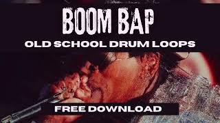 FIRE DRUM LOOPS!!! Boom Bap Old School Breaks (90's, Old School Hip Hop Loops)