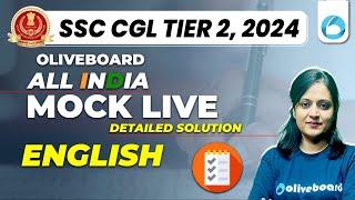 Oliveboard 4 - 5 January SSC CGL Tier 2 Live Mock Test With Solutions | SSC CGL English Mock Test