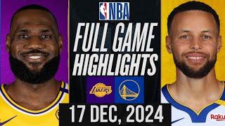 LAKERS vs WARRIORS FULL GAME HIGHLIGHTS DECEMBER 17, 2024 NBA FULL GAME HIGHLIGHTS TODAY 2K24