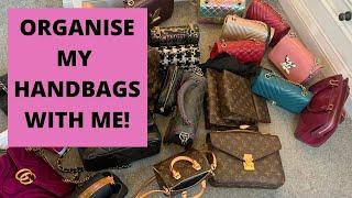 HOW I STORE MY HANDBAGS, ORGANISE MY HANDBAG CLOSET WITH ME! tips for storage and looking after bags