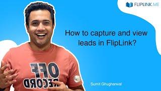 How to capture and view leads in FlipLink? |Sumit Ghugharwal | Free Flipbook