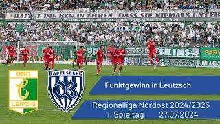 Zum Saisonstart Punktgewinn in Leutzsch | Chemie Leipzig vs. Babelsberg 03 | #nulldreitv | 2024/25