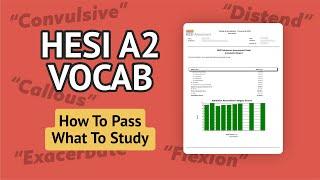 HESI A2 Vocab | How To Pass and Words To Study