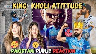 Virat kholi new ATTITUDE video | KING  of CRICKET | Pakistani girls Reaction | fizzaslife