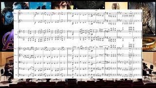 1 Orchestra | 30 Film & TV Themes [Scrolling Score Sheet Music]