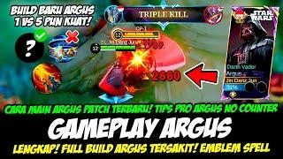 TIPS PRO ARGUS TERBARU + CARA MAIN ARGUS SEASON 34BUILD ARGUS TERSAKITGAMEPLAY ARGUS TOP GLOBAL