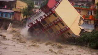 Cloud burst in Himachal 2023 - Himachal Pradesh flood landslide - Kullu - shimla landslide–shockwave