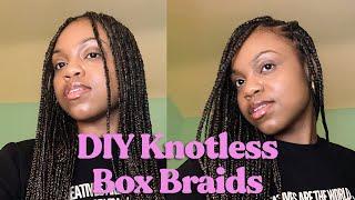 How to Do Knotless Box Braids On Yourself |Step-By-Step Tutorial| mlti-lyrd
