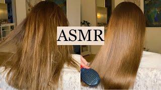 ASMR | *SILKY & SHINY HAIR* Hair Straightening For Relaxation  (hair play, spraying, no talking)