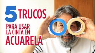 5 TRUCOS PARA USAR LA CINTA EN ACUARELA | JUAN LINARES | TIPS |