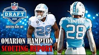 Omarion Hampton Draft Profile I 2025 NFL Draft Scouting Report & Preseason Analysis