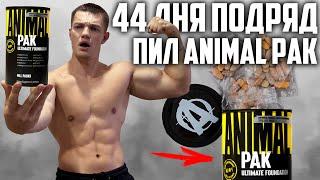 44 ДНЯ ПОДРЯД ПИЛ ANIMAL PAK, ВОТ ЧТО ВЫШЛО!