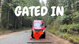 THEY CLOSED THE GATE ON US!! / VANLIFE REALITY VANCOUVER ISLAND