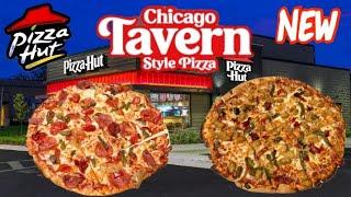 Pizza Hut NEW Chicago Tavern Style Pizza Food Review