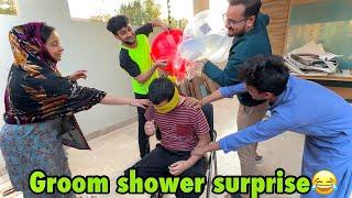 Damadas ka groom shower kardiya | isko laga ham isse bike gift kare gain