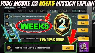 Season c5s13 A2 week 5 mission explain)Pubg Mobile rp mission | Bgmi week 5 mission explain