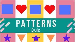 Shape Patterns Quiz|Find the next shape in the pattern|Preschool, Kindergarten, Grade1 quiz