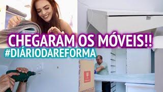 MONTAGEM DOS MÓVEIS DO QUARTO E ESCRITÓRIO, LUZES DA SALA  #DIARIODAREFORMA19