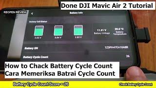 DJI Mavic Air 2 How to Check Battery Cycle Count - DJI Maciv Air 2 Tutorial