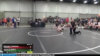 100 Lbs Placement Matches (8 Team) - Brooke Corrigan, Wisconsin Vs Natalie Handy, Pennsylvania Blu