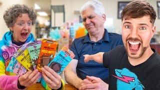 US Candy Makers Try Mr. Beast's Candy Bars!