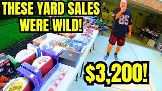 WE FOUND $3,223 IN VALUE AT COMMUNITY YARD SALES