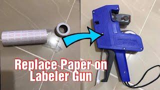 How To Replace Price Tag Paper Into a Labeler Gun. (Model MX 5500)  20 x12mm. Quick Tutorial Tips.