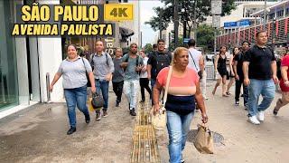 Friday Walking on Paulista Avenue | São Paulo - Brazil 【4K】2025