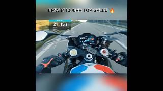 BMW M1000RR TOP SPEED 2024 | CRAZY RIDE | FULL THROTTLE #shorts #bmw #superbike