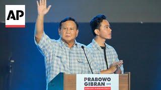 Prabowo Subianto claims victory in Indonesia's presidential election