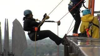 WXXI News: Mayor Lovely Warren Rappels Off of First Federal Bldg.