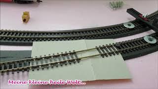  Modelleisenbahn H0 ... Gleise / Schienen löten ... neue Technik