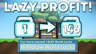 LAZY PROFIT in Growtopia! How to GET RICH FAST in 2024! (EASY DLS)
