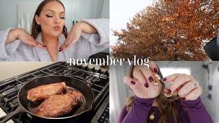 FALL VLOG: get ready with me, pilates, groceries & cooking healthy dinner  November days in my life