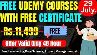 UDEMY Free Certificate Courses in 2024| Learn New Skills | Free Udemy Coupon For Students|#udemyfree