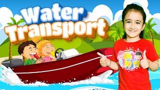 Sea Water Transport Song | Learn 16 Exciting Sea Vehicles | Kids Songs And Nursery Rhymes