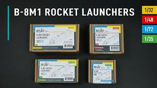 B-8M1 rocket launchers (3D Printed) (1/32, 1/35, 1/48 and 1/72) by ResKit | Unboxing