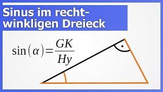 Sinus im rechtwinkligen Dreieck | How to Mathe