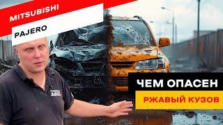 Крепкий Pajero развалился при ДТП. Чем опасен ржавый кузов?