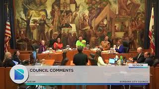 Burbank City Council Meeting - October 29, 2024