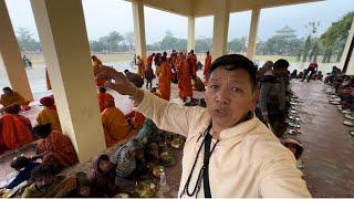 Serving Free Lunch To 300 People In Bodh Gaya || Tibetan Vlogger || Tibetan YouTuber