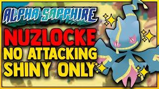 POKEMON ALPHA SAPPHIRE HARDCORE SHINY ONLY NUZLOCKE WITHOUT ATTACKING