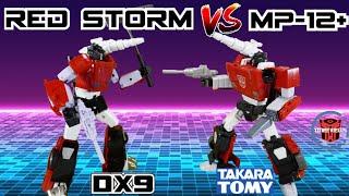 Comparison: DX9 D21 Red Storm VS Takara Tomy MP-12+ Anime Sideswipe