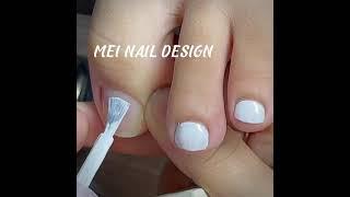 Cách sơn gel màu trắng siêu tròn nhanh trong 1 nốt nhạc:2 cách cho ce tham khảo :MEI NAILDESIGN