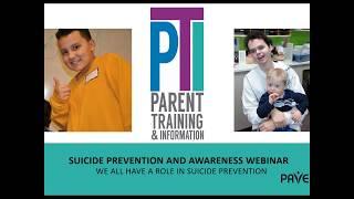 PTI Suicide Awareness webinar September 2018