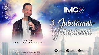 3. Jubiläumsgottesdienst mit Pastor Mario Wahnschaffe