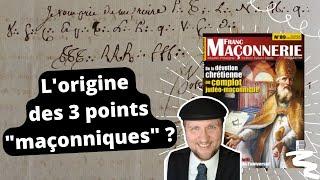 Pourquoi les francs-maçons mettent trois points après des initiales ?