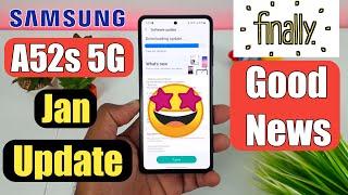 Samsung A52s 5g January Update New Features 