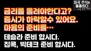 미국주식 매수할수 있는 좋은 기회가 온다. 하락을 두려워 말자.