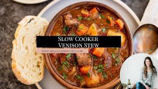 Slow Cooker Venison Stew | Thick & Hearty Recipe